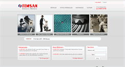 Desktop Screenshot of femsan.com.tr